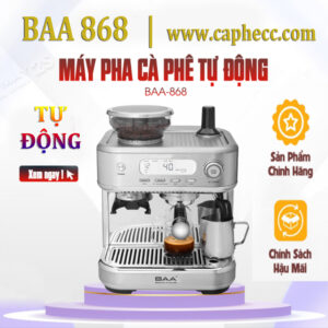 Máy xay và pha cà phê BAA 868 (kết hợp 2trong1, vừa máy xay vừa máy pha cafe)