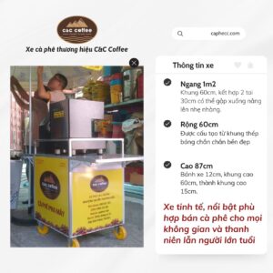 Xe cà phê pha máy thương hiệu C&C Coffee