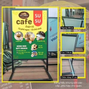 Bảng hiệu khung sắt Standee loại tốt giá rẻ