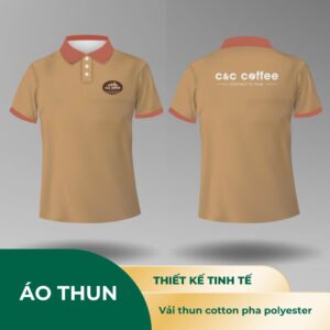 Áo Thun Polo Đồng Phục - Siêu Đẹp với Logo C&C Coffee