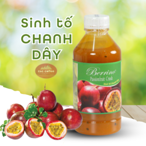 Sinh Tố Chanh Dây Berrino 1000ml nguyên liệu pha chế các món chanh dây