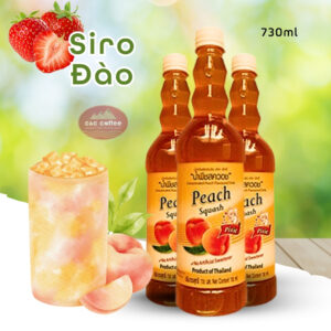 Siro Đào Thái Lan Pixie – 730ml Nguyên liệu pha chế Trà đào Soda đào Sinh tố
