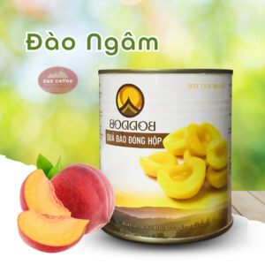 Đào ngâm đóng hộp Đào Thái ngâm Lon Đào hộp