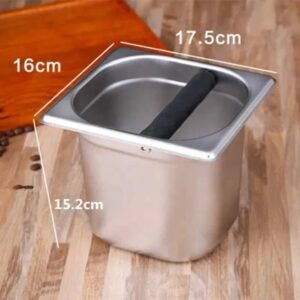 Khay đập bã cà phê inox - Hộp đập bã cafe - Coffee Knock Box Espresso